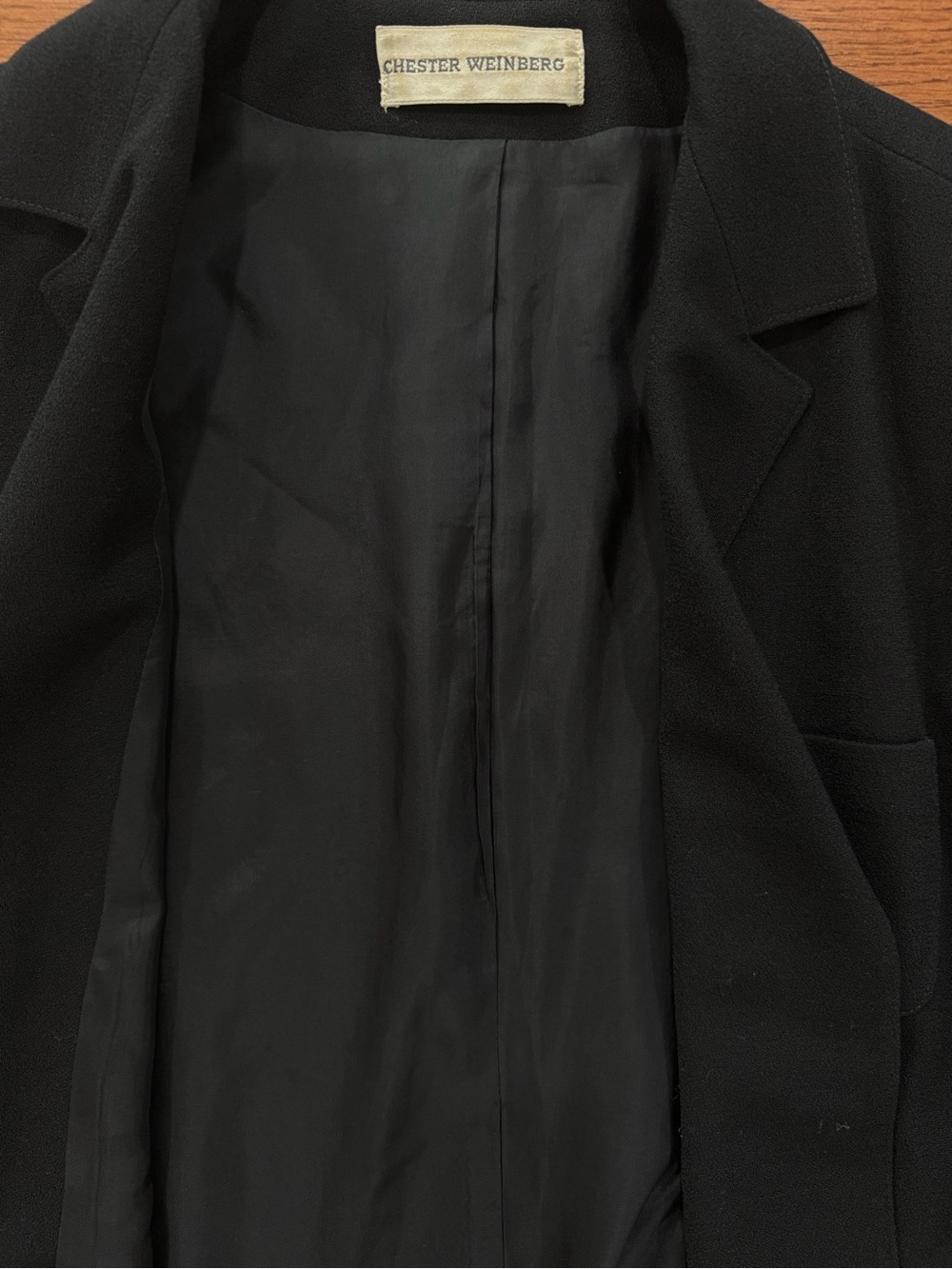 Vintage Chester Weinberg Tailored Black Women's Blazer Jacket - Picture 8 of 10
